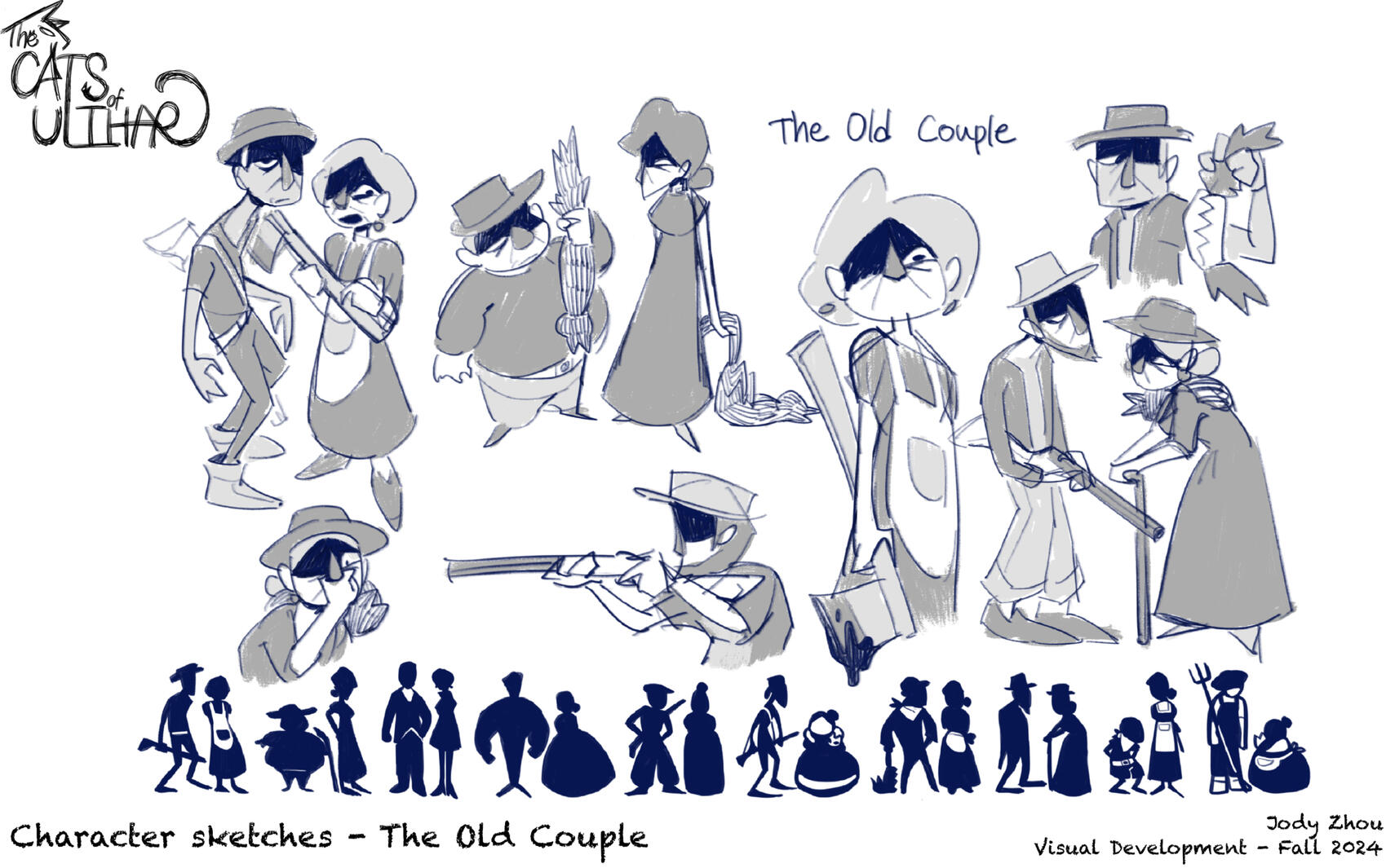 Character Sketches - The Old Couple